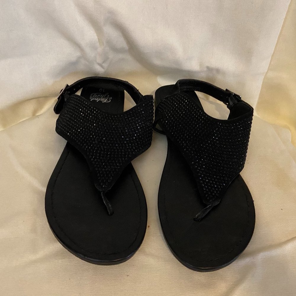 🛑💥2/$26 Women's shoes, Black sandals Size 10.